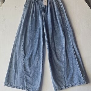 Denim Wide-Leg Jeans